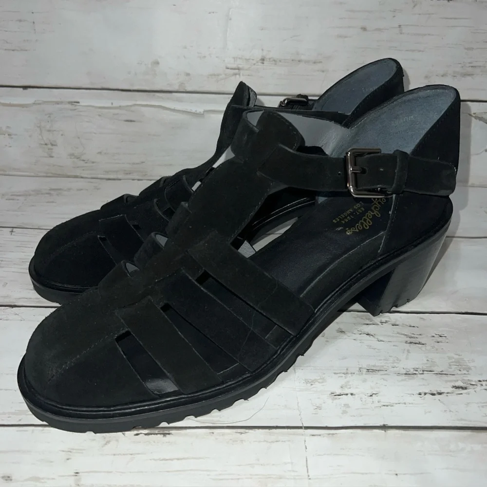 Seychelles Fisherman Sandal Chunky Lug Sole black size 10 NWT